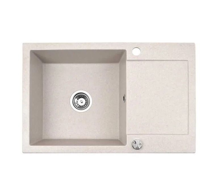 Évier Granit sable 1 bac Alkor CC 78 cm