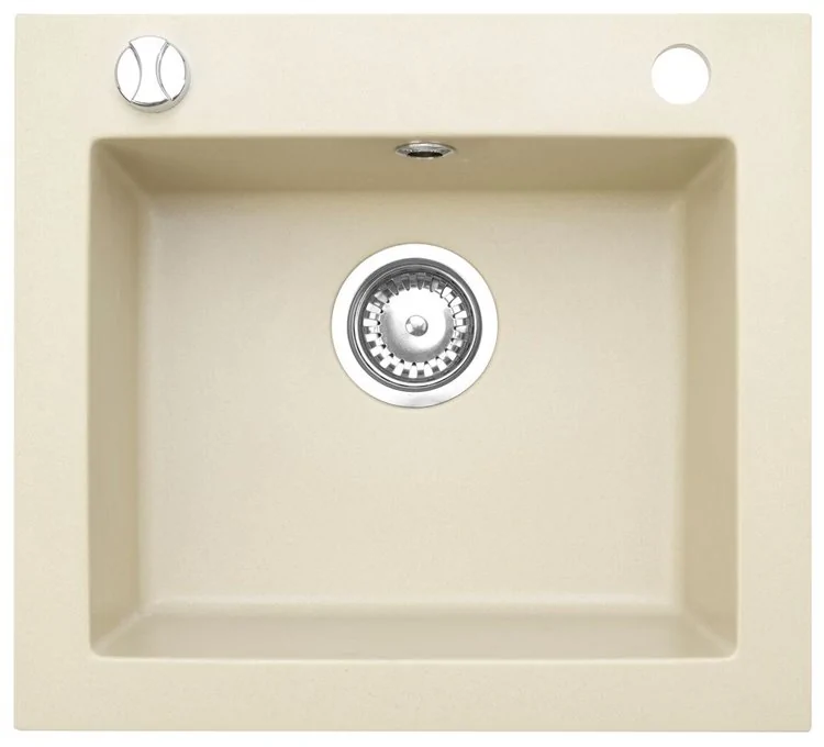 Here's the English translation:Argo Desert Granite Sink 1 Bowl 48.5 cm Here's the English translation:Argo Desert Granite Sink 1 Bowl 48.5 cm