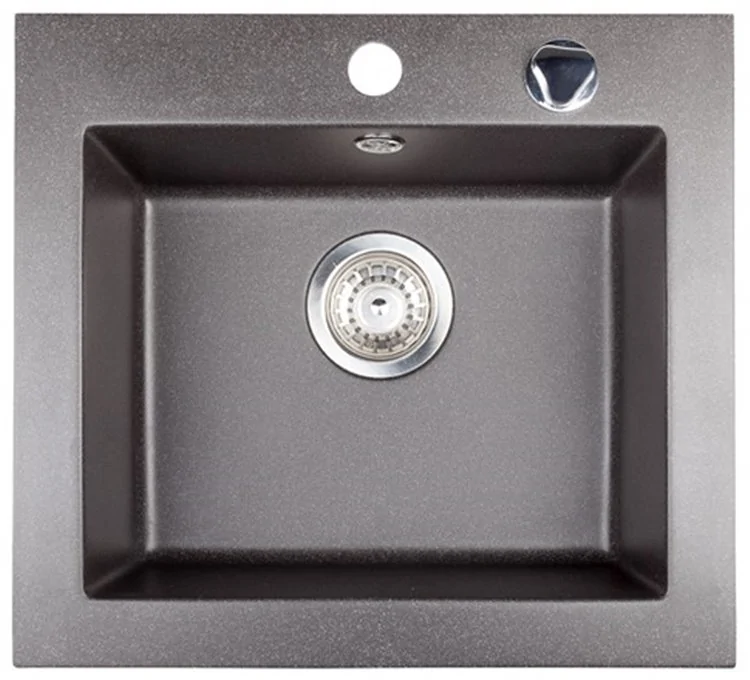 Here's the translation:Argo Granite Sink in Graphite, Single Bowl 48.5 cm Here's the translation:Argo Granite Sink in Graphite, Single Bowl 48.5 cm