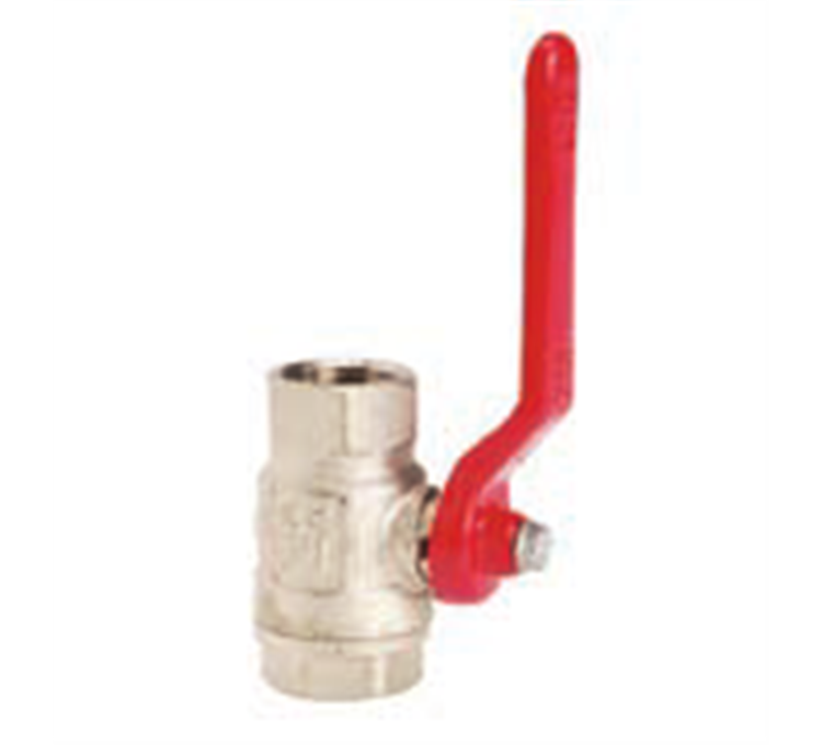 Chrome-plated F/F ball valve with full flow