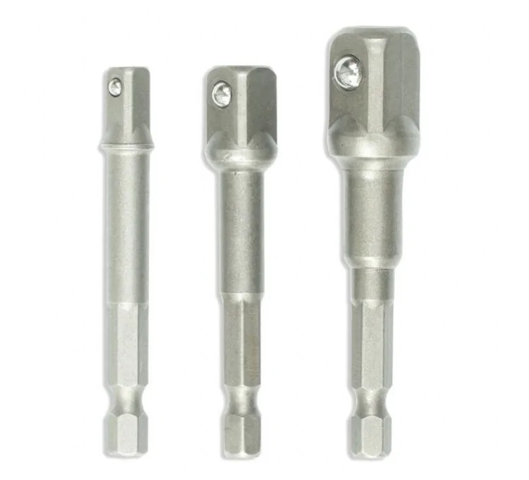 Juego de 3 adaptadores de destornillador a vasos