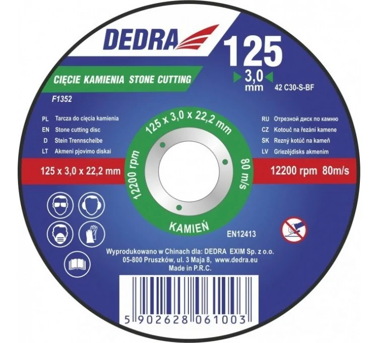 Disco para cortar piedra TIPO 42 125mm Disco para cortar piedra TIPO 42 125mm