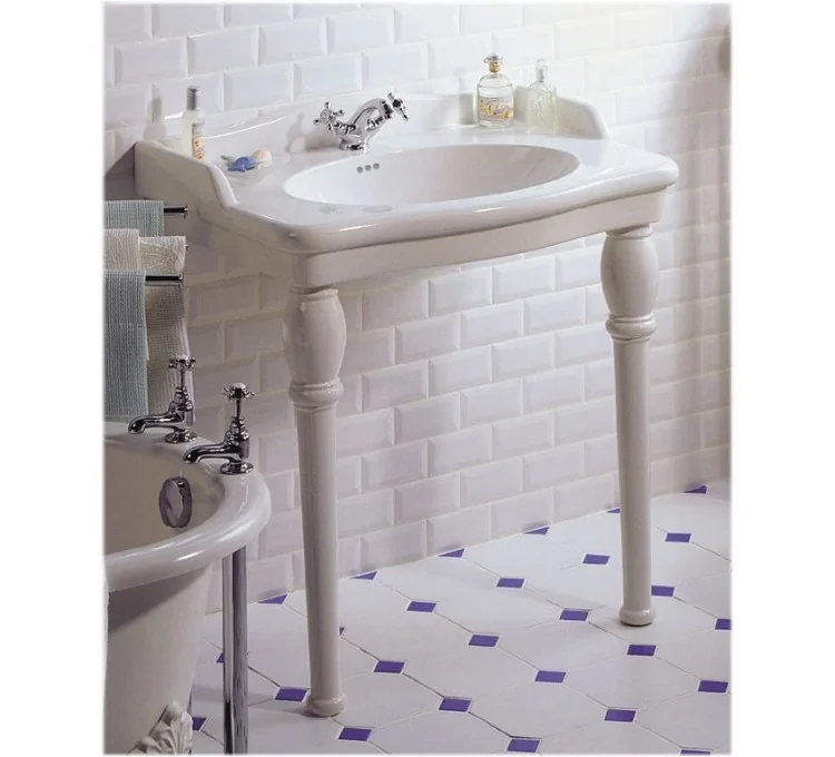 Lavabo con pedestal Louxor blanco Sarreguemines Lavabo con pedestal Louxor blanco Sarreguemines