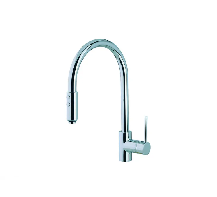 Küchenarmatur mit ausziehbarer Zweistrahldüse