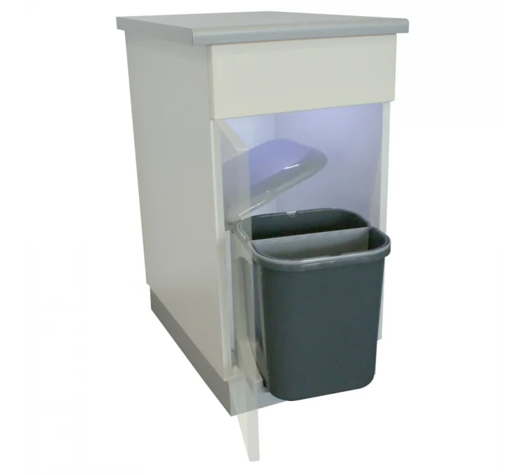 Drehbarer Küchenmülleimer 15L mit Trennsystem