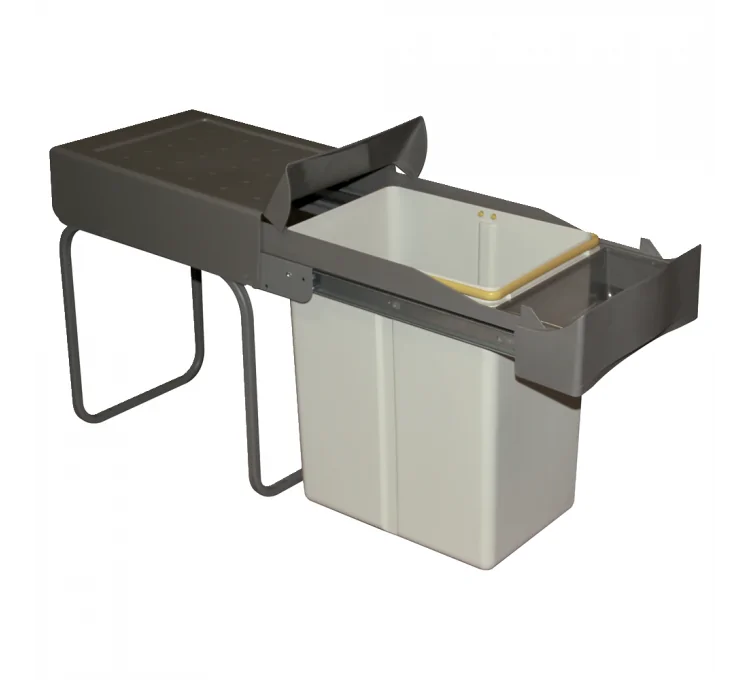 Cubo de basura deslizante de un compartimento 20L Cubo de basura deslizante de un compartimento 20L