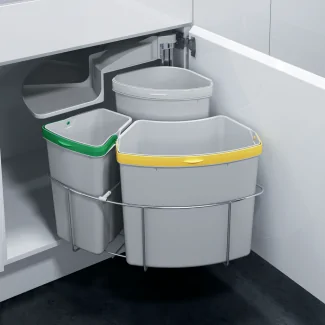 Pattumiera Salvaspazio Per Cucina Da Sottolavello O Porta Armadio - Grande Capacità