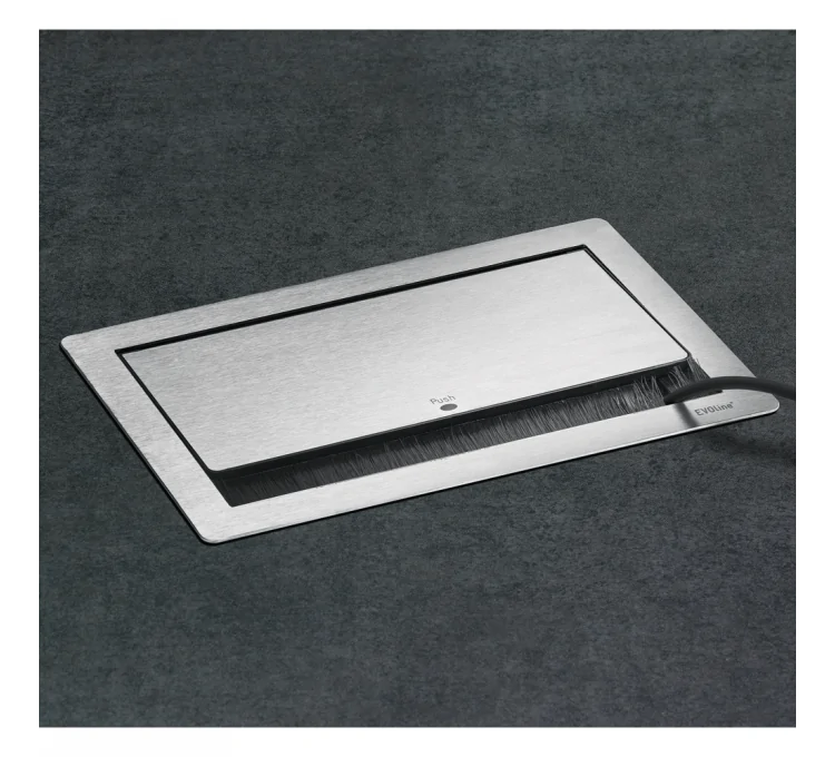 Here's the translation:Retractable pop-up power strip with Push-To-Open mechanism Here's the translation:Retractable pop-up power strip with Push-To-Open mechanism