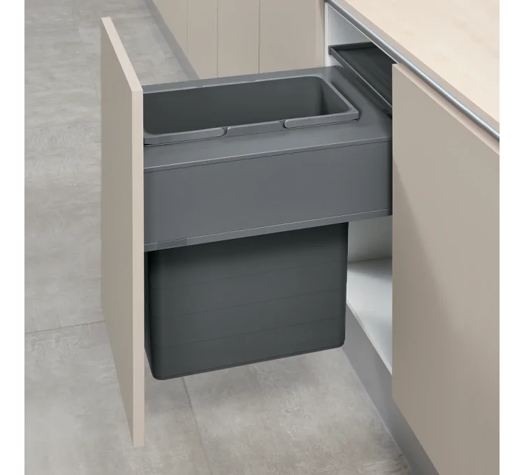 Juego de cubos de basura colgantes XL para cajón LÉGRABOX de 450 mm