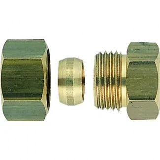 Set of 10 female bicone unions 3/8