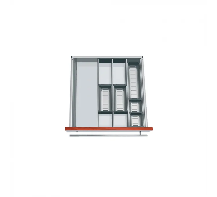 Here's the English translation:Expandable utensil organizer for kitchen drawer