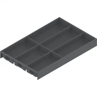 Organizador de cubiertos de diseño en acero inoxidable