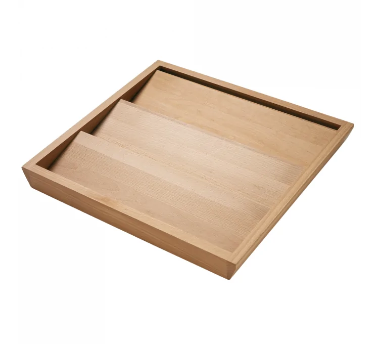 Especiero de madera de haya maciza de 3 niveles Especiero de madera de haya maciza de 3 niveles