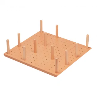 Fondo de cajón ajustable para lavavajillas con 16 púas