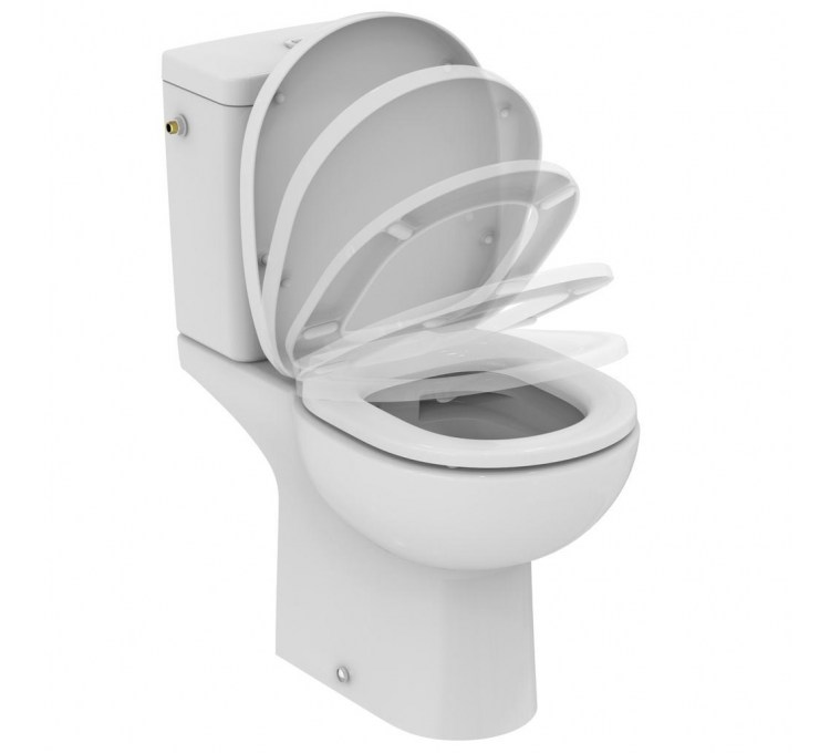 Toilet Seat Siamp Soft White.