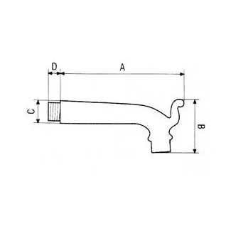 Bec En Laiton pour Fontaine avec Rosace