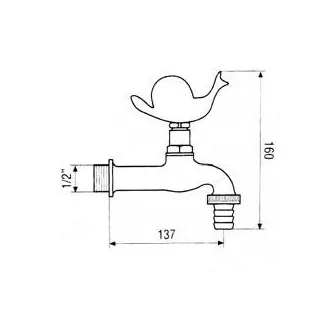 Robinet De Jardin En Laiton Coq