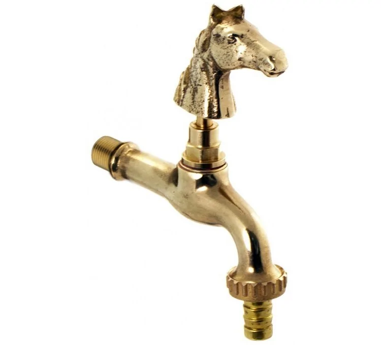 Brass Garden Faucet Horse Design Brass Garden Faucet Horse Design
