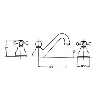 Robinet Pour Lavabo 3 Trous