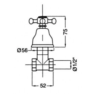 Robinet D'Arret à Encastrer Versailles