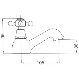 Robinet Independant Haut Pour Lavabo et Lave Mains