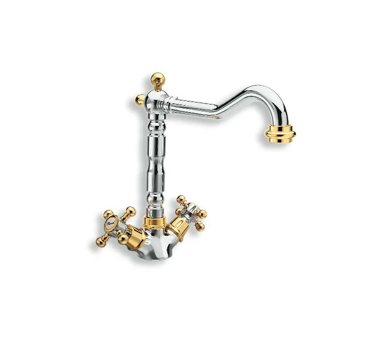 Hier ist die deutsche Übersetzung:Einloch-Küchenarmatur mit schwenkbarem Auslauf