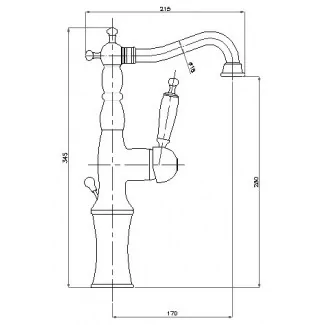 Robinet Rehaussé 10cm Pour Lavabo