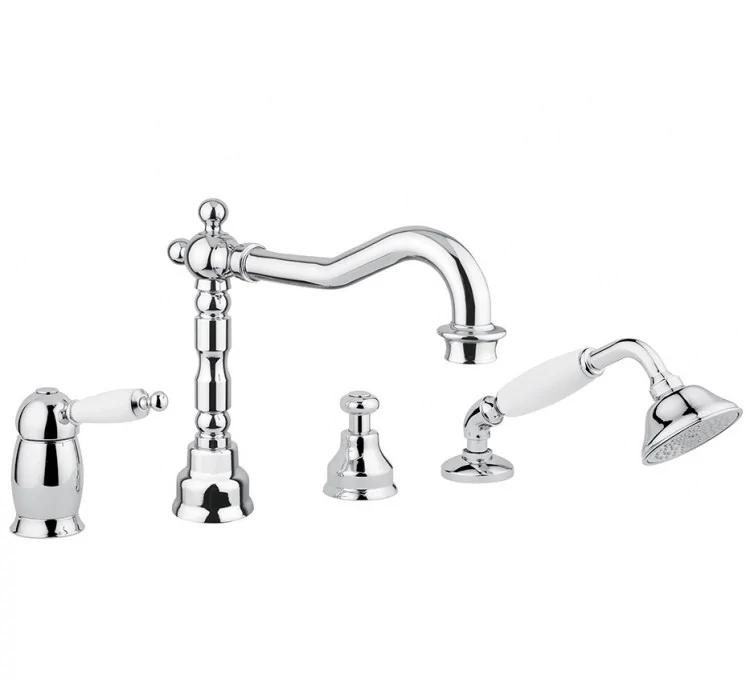 Batterie Bain Douche Sur Gorge 4 Trous