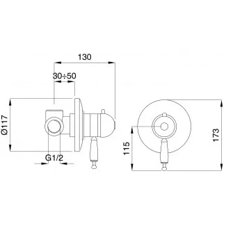 Commande De Douche Encastrable Thermostatique