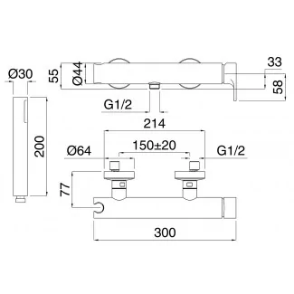 Douche Murale Avec Douchette Et Flexible