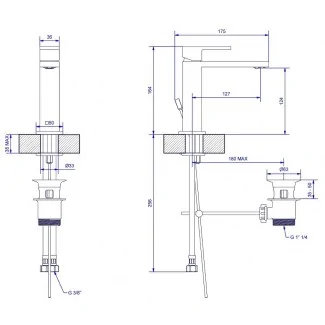 Robinet pour Lavabo Tetris