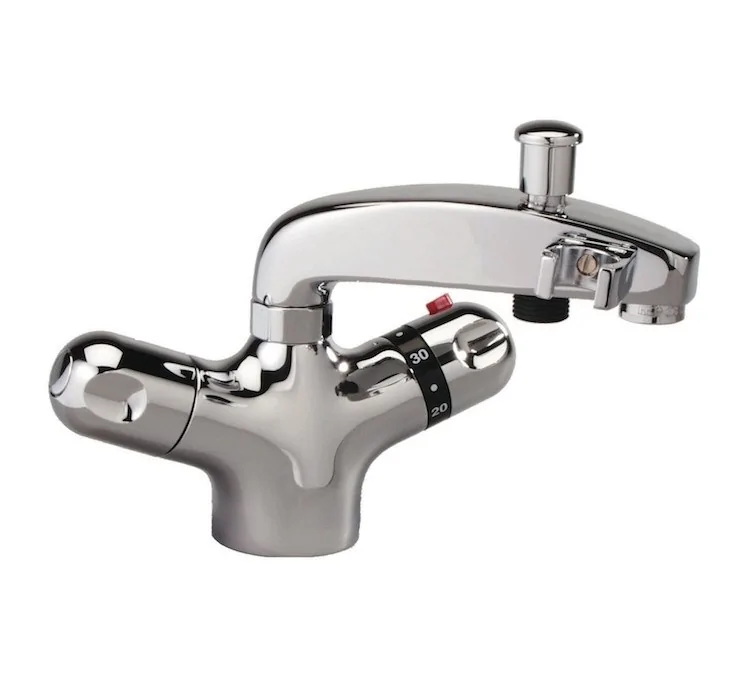 Mitigeur bain-douche monotrou BC763A2 Conca or brossé, avec ensemble de  douche Ideal Standard