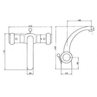 Thermostatic single-hole lavatory faucet