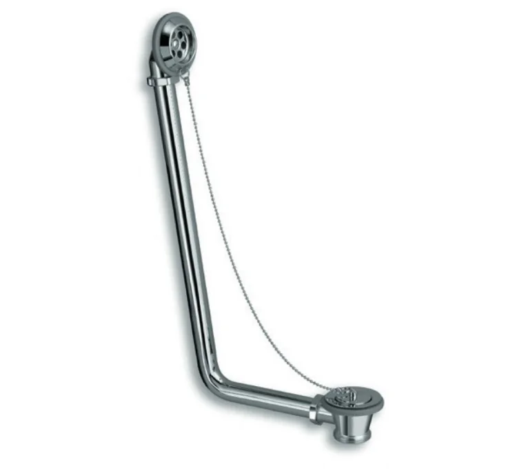 Here's the English translation:Exposed bath waste with chain Here's the English translation:Exposed bath waste with chain