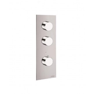 Thermostatic blocks round 2 outlets for built-in shower