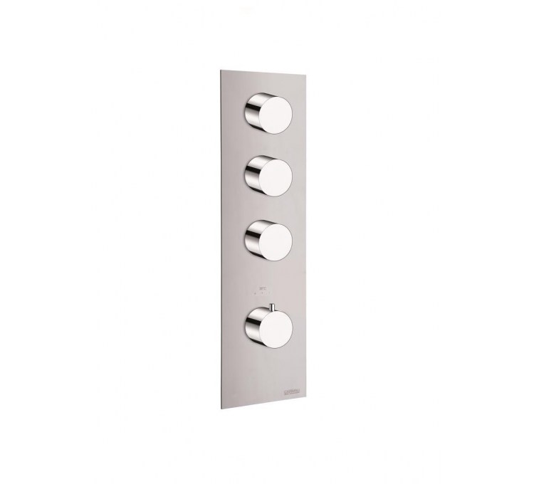 Thermostatic blocks Round 3 outlets for built-in shower