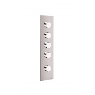 Thermostatic blocks round 4 outlets for built-in shower