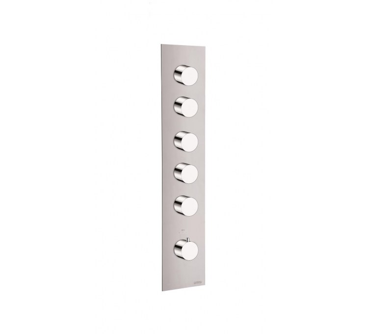 Thermostatic blocks round 5 outlets for built-in shower