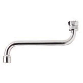 Right-angle 3/4 sanitary faucet spout with removable aerator