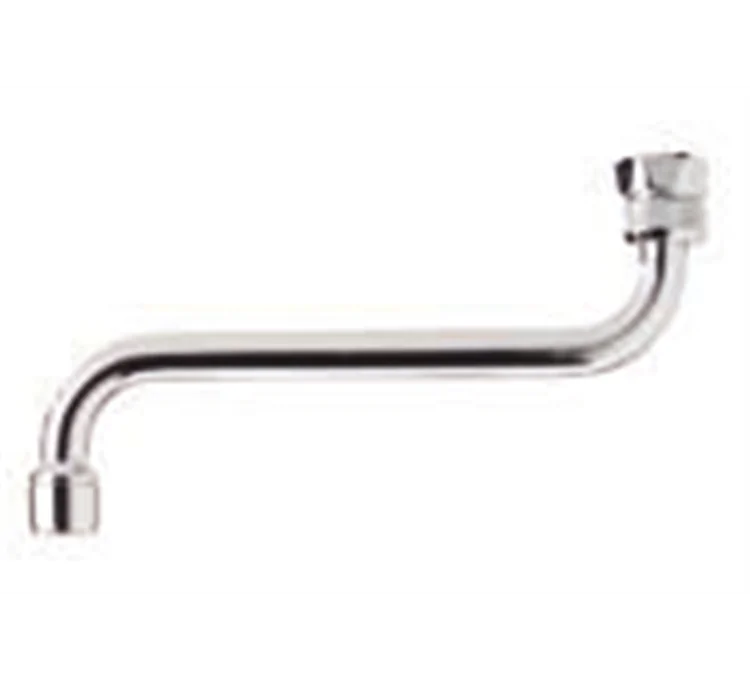 Right-angle 3/4 sanitary faucet spout with removable aerator