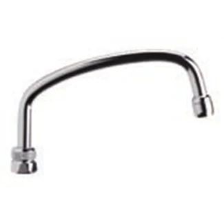 Flat swan neck faucet spout 3/4 height 12 cm