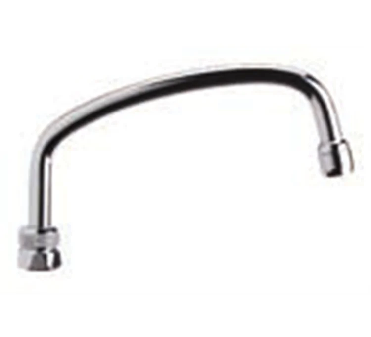 Flat swan neck faucet spout 3/4 height 12 cm