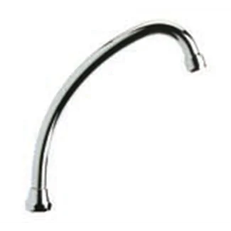 Standard faucet spout, swan neck 3/4, removable aerator