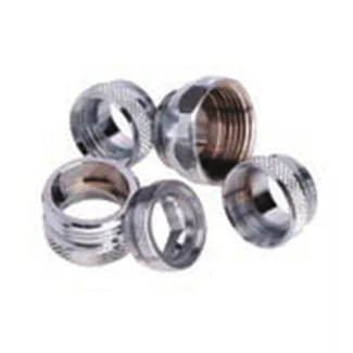 Here's the English translation:Chrome-plated faucet adapter nipple