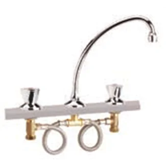 Here's the translation:Under-mount 3-hole kitchen sink mixer with fixed spout