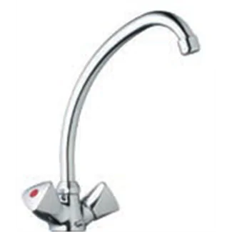 Single-hole mixer tap for worksite sink