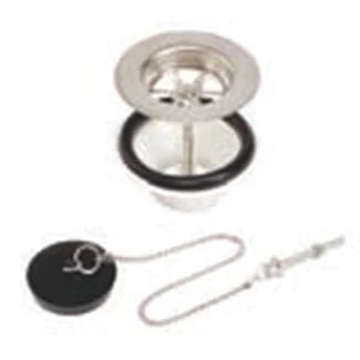 Polypropylene sink plug with chain