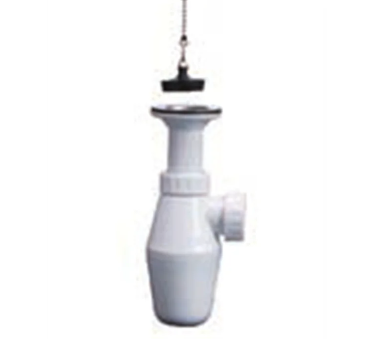 Here's the translation:1 1/4" sink trap with plug drain