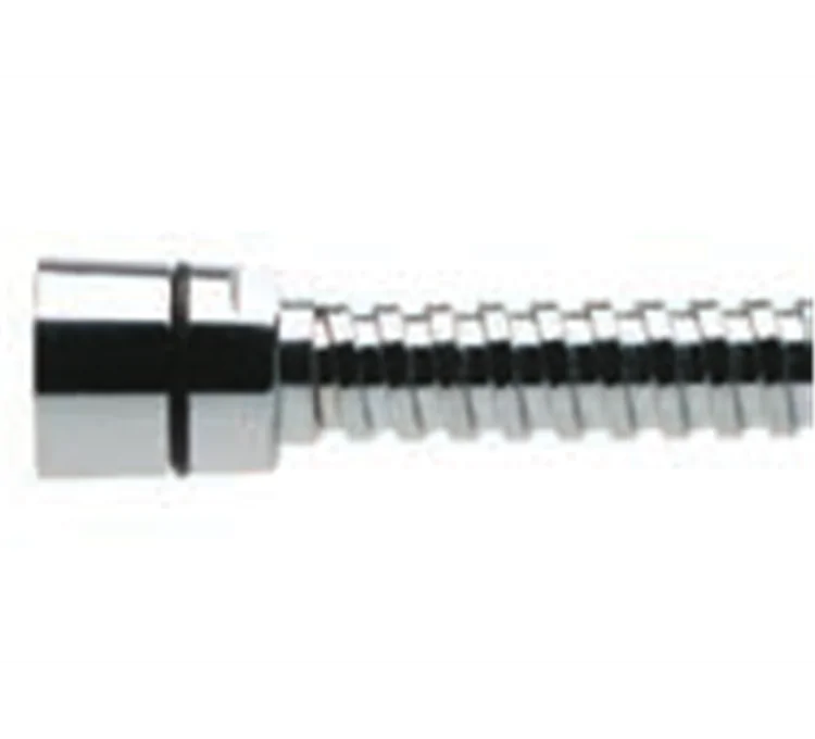 Flexo de ducha de latón cromado con doble engarzado 1/2-1/2