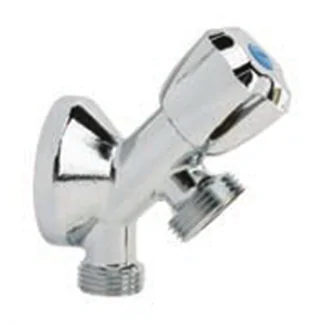 Wall-mounted matte chrome faucet 1/2-3/4